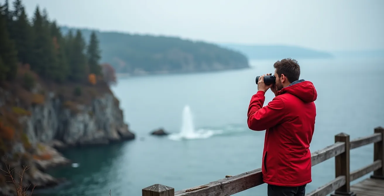 Plateforme d'observation terrestre au Cap-de-Bon-Désir surplombant le fleuve