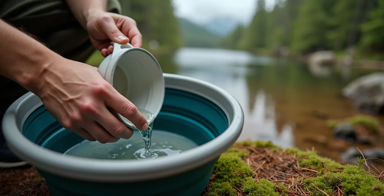 Démonstration de la technique de lavage déporté à distance sécuritaire d'un lac